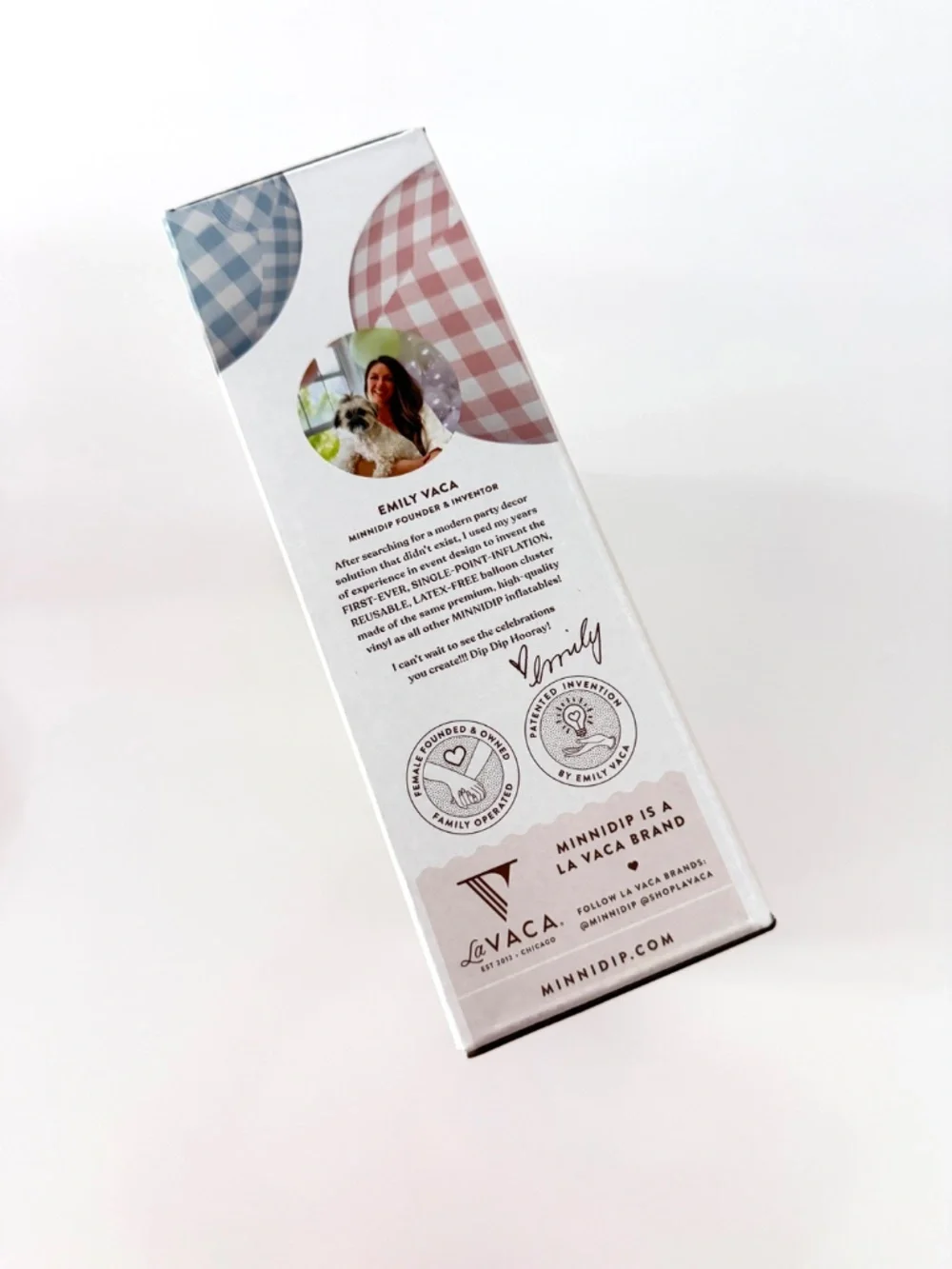 Minnidip discontinued gingham